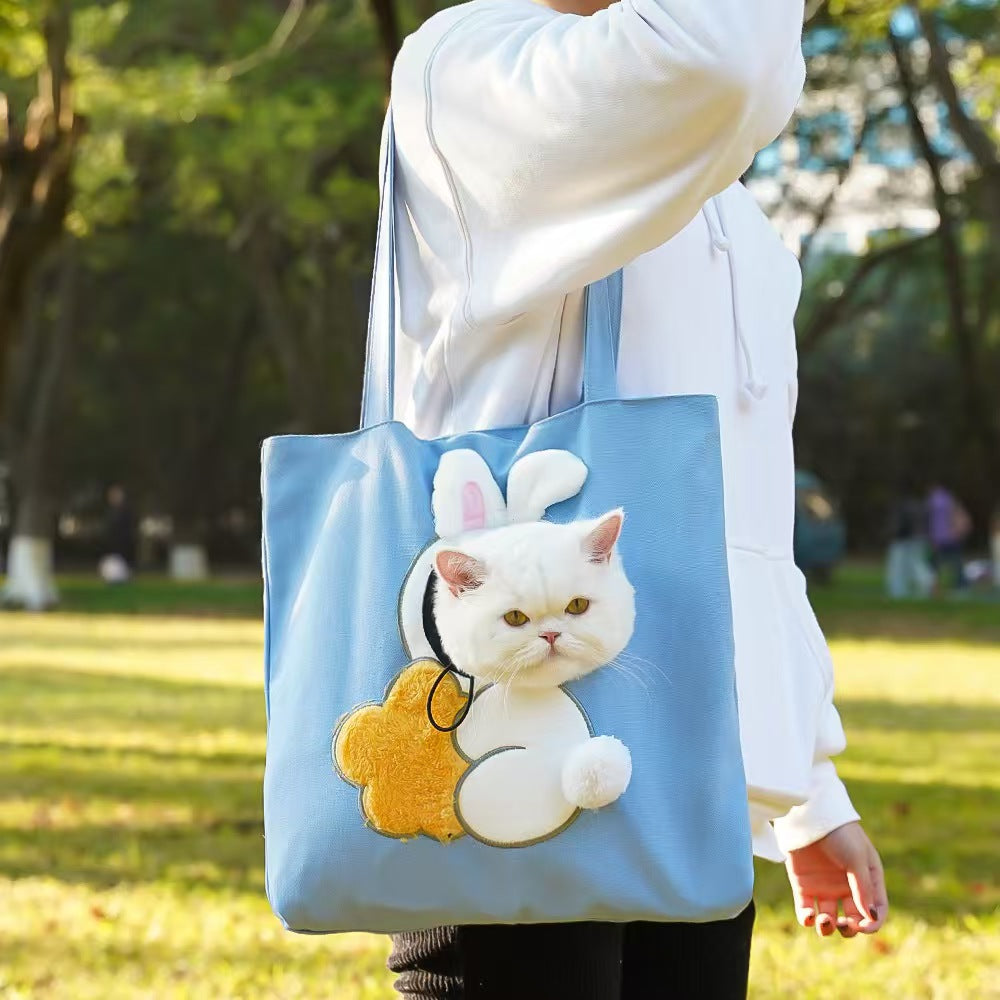 Kylora™ BeeCarry Canvas Pet Carrier Tote