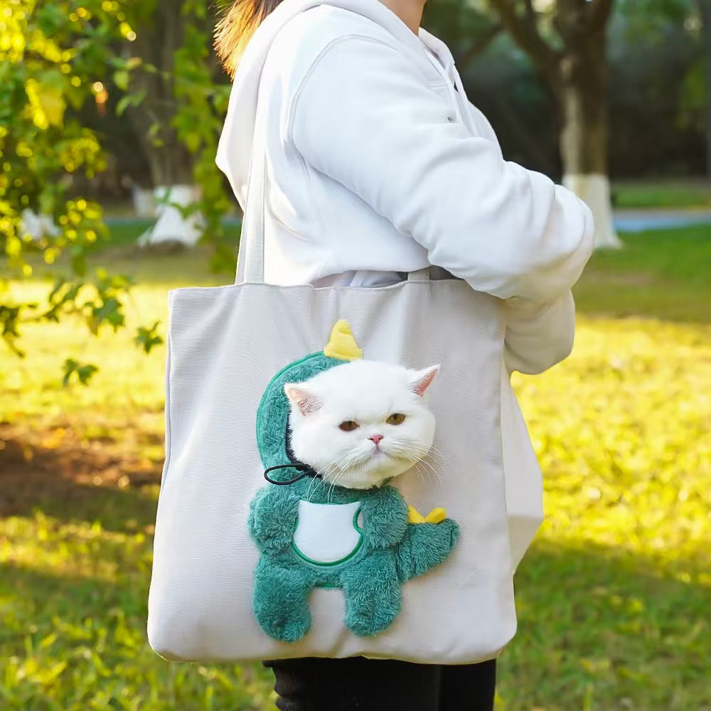 Kylora™ BeeCarry Canvas Pet Carrier Tote