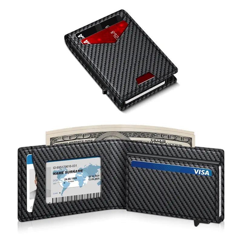 Kylora™ Men's Minimalist Bifold Wallet with Pop-Up Card Holder - product image 8