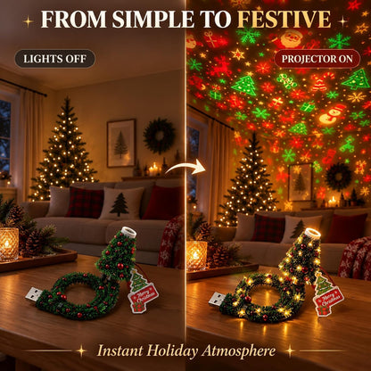 Kylora™ USB Christmas Tree Projector Light