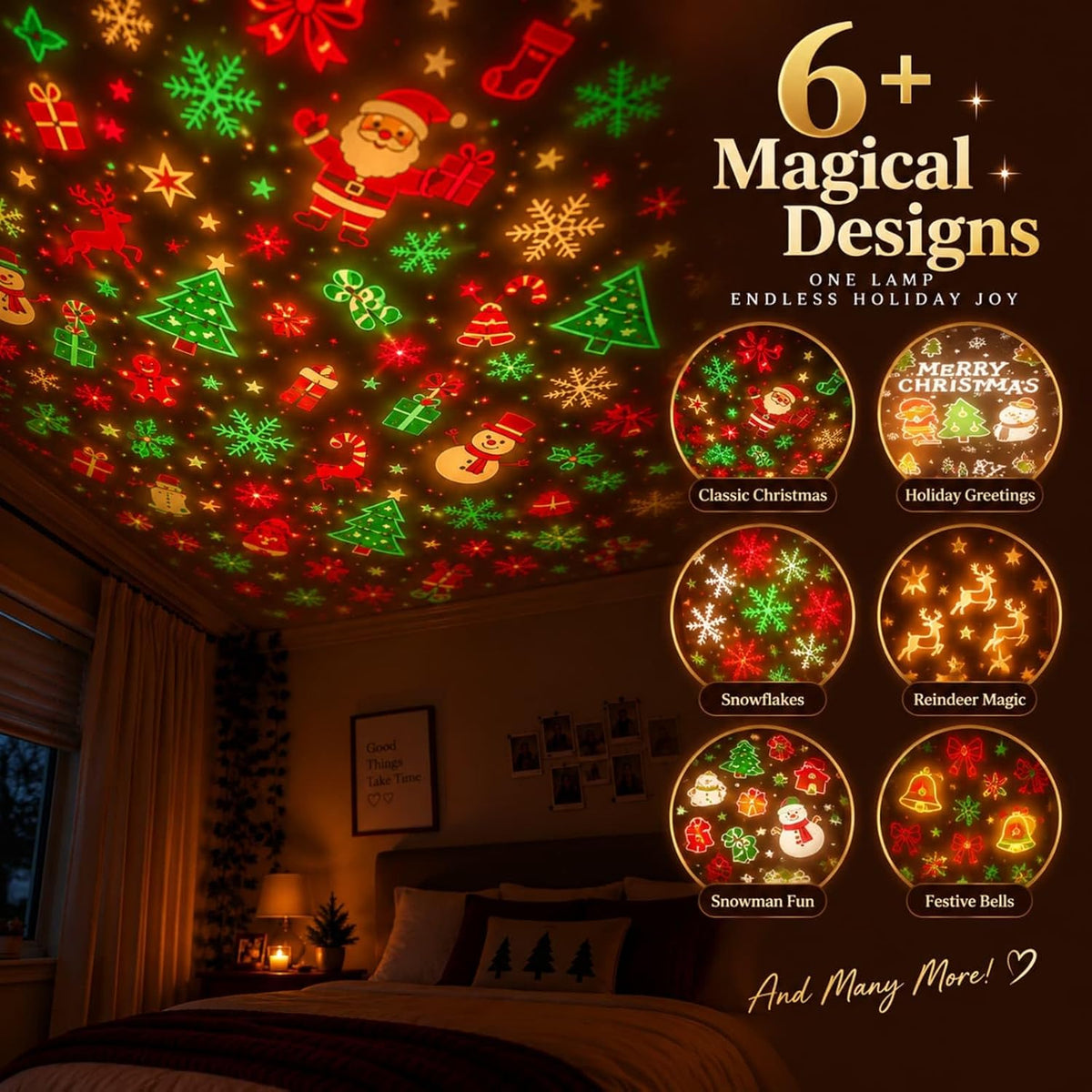 Kylora™ USB Christmas Tree Projector Light