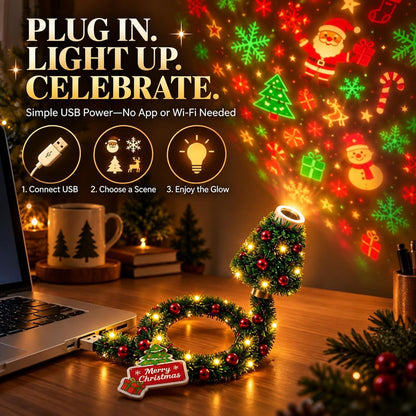 Kylora™ USB Christmas Tree Projector Light