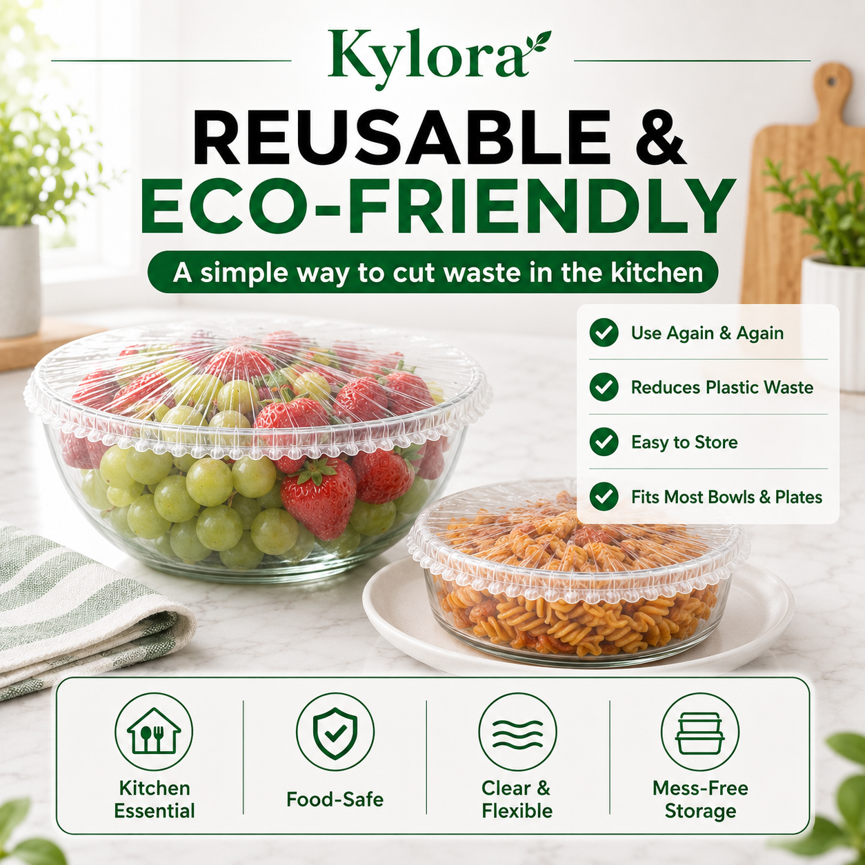 Kylora™ FreshSeal Stretch Food Covers