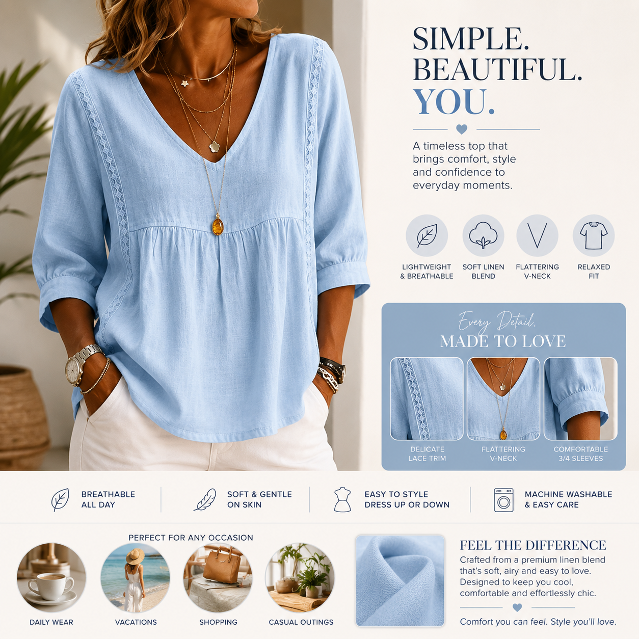 Kylora™ BellaLace Blouse