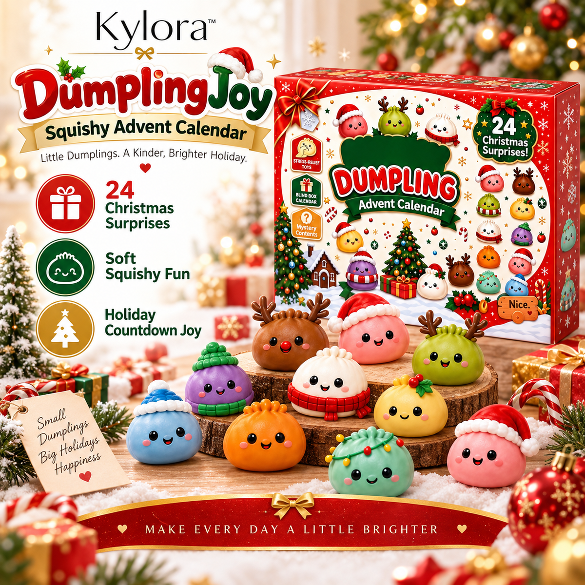 Kylora™ DumplingJoy Squishy Advent Calendar