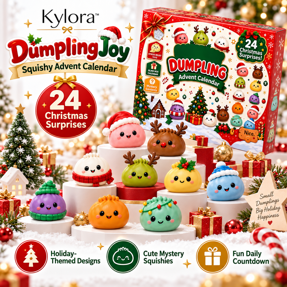 Kylora™ DumplingJoy Squishy Advent Calendar
