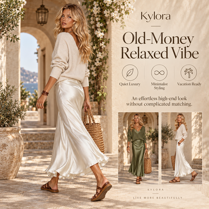 Kylora™ Silque 2-Piece Knit & Satin Set