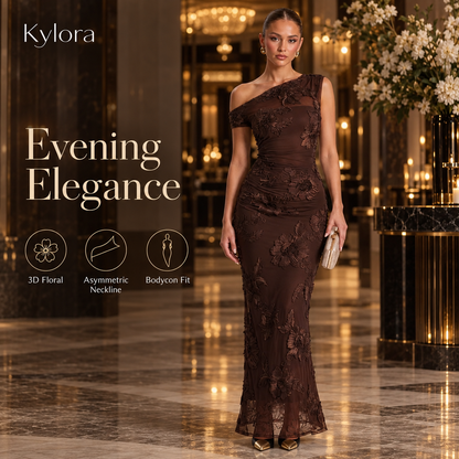 Kylora™ Fleuréa 3D Floral Mesh Dress
