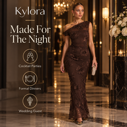Kylora™ Fleuréa 3D Floral Mesh Dress