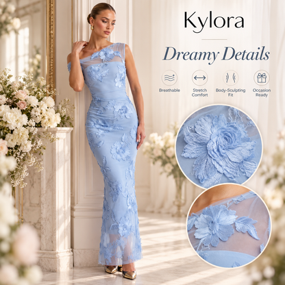 Kylora™ Fleuréa 3D Floral Mesh Dress