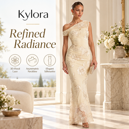 Kylora™ Fleuréa 3D Floral Mesh Dress