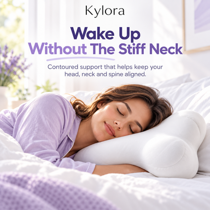 Kylora™ CloudAlign Ergonomic Cervical Memory Foam Pillow