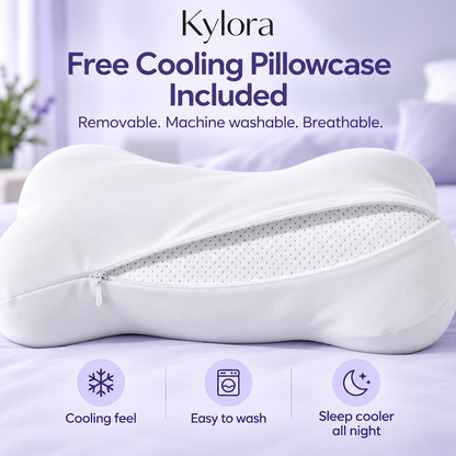 Kylora™ CloudAlign Ergonomic Cervical Memory Foam Pillow