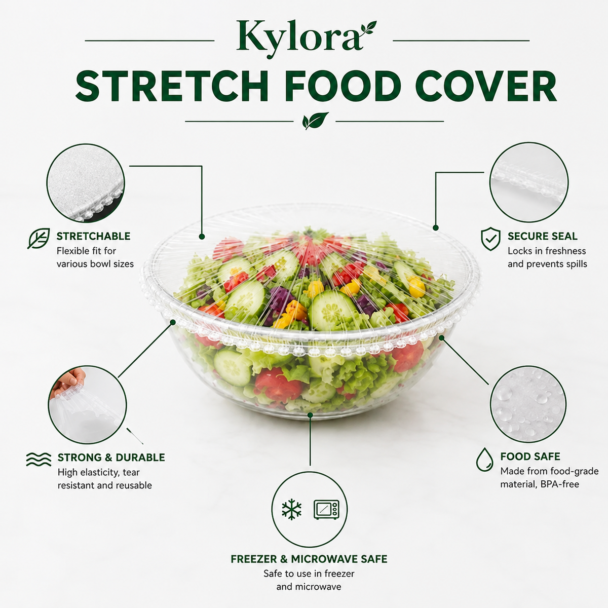 Kylora™ FreshSeal Stretch Food Covers