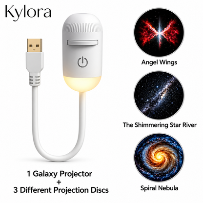 Kylora™ GalaxyGlow 2-in-1 Night Light Projector