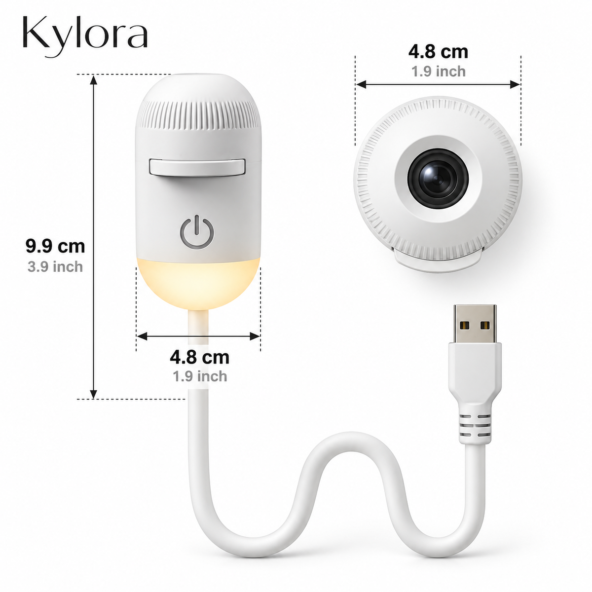 Kylora™ GalaxyGlow 2-in-1 Night Light Projector