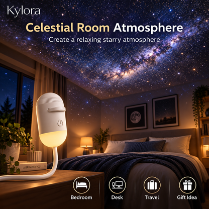 Kylora™ GalaxyGlow 2-in-1 Night Light Projector
