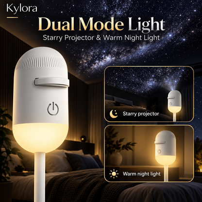 Kylora™ GalaxyGlow 2-in-1 Night Light Projector