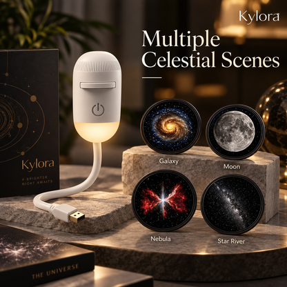Kylora™ GalaxyGlow 2-in-1 Night Light Projector
