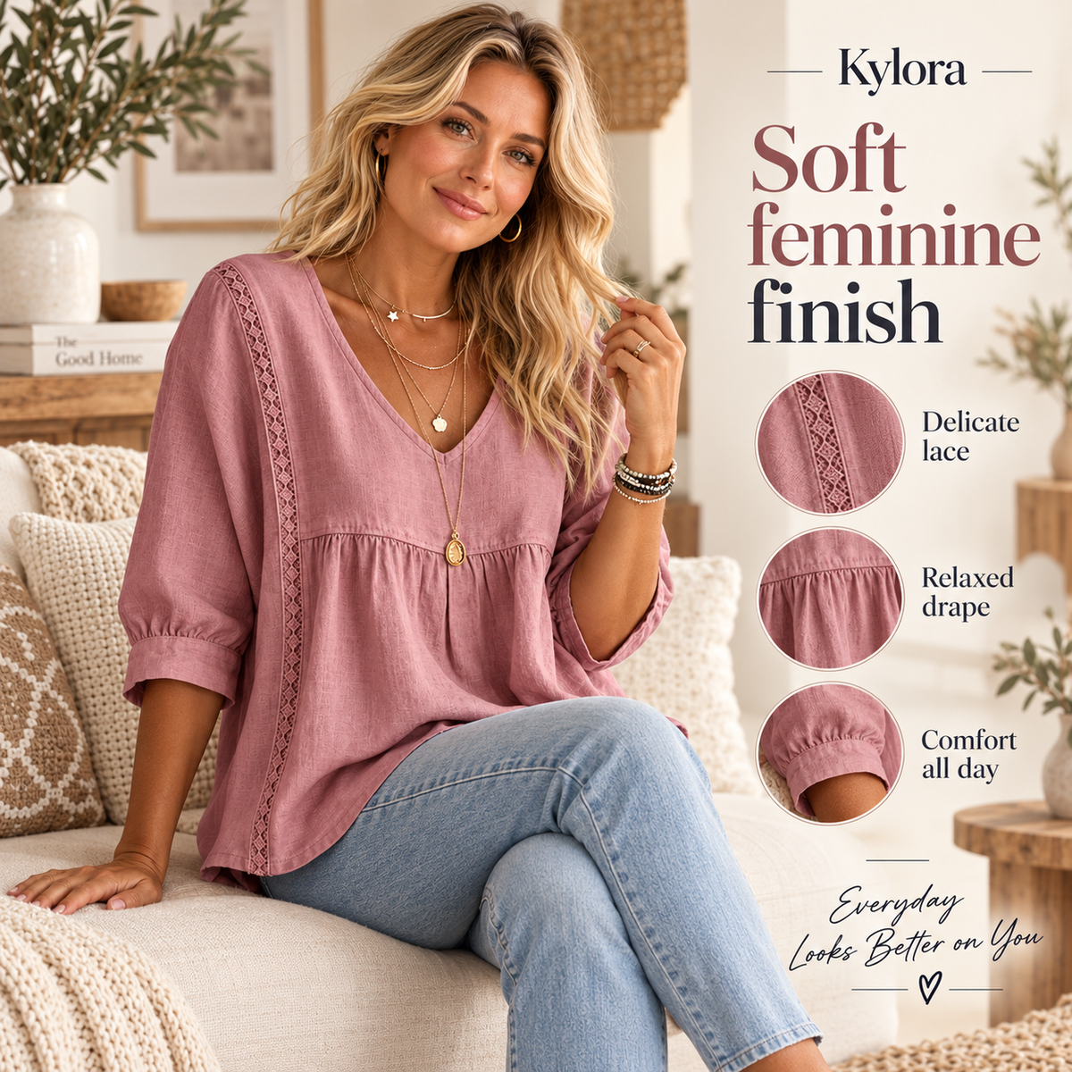 Kylora™ BellaLace Blouse
