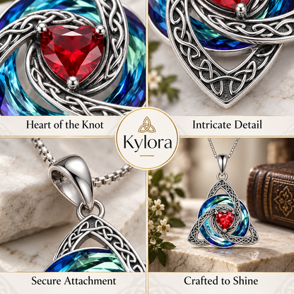 Kylora™ Birthstone Celtic Knot Necklace