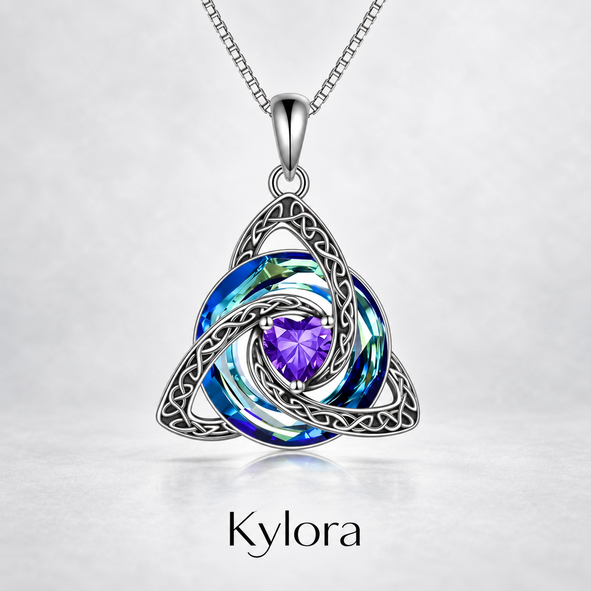 Kylora™ Birthstone Celtic Knot Necklace