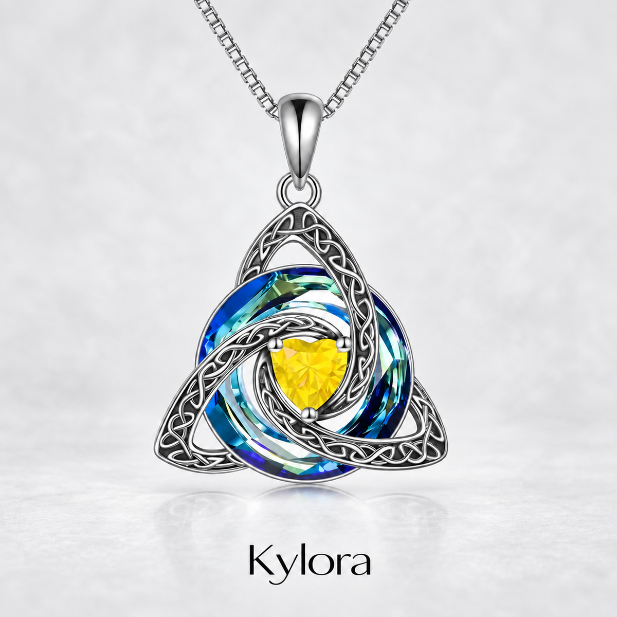 Kylora™ Birthstone Celtic Knot Necklace