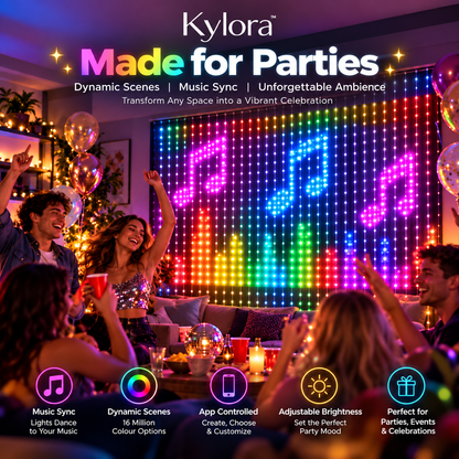 Kylora™ Smart LED Curtain Lights