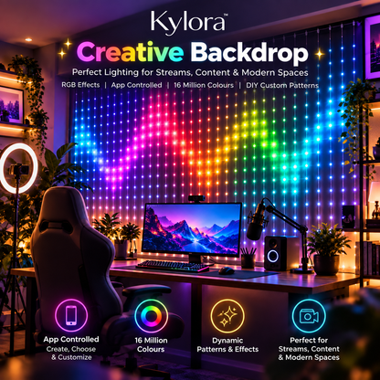 Kylora™ Smart LED Curtain Lights