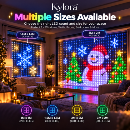 Kylora™ Smart LED Curtain Lights
