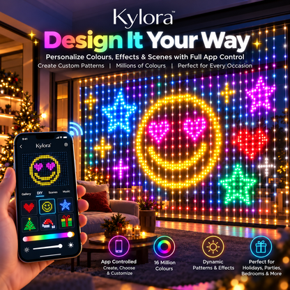 Kylora™ Smart LED Curtain Lights