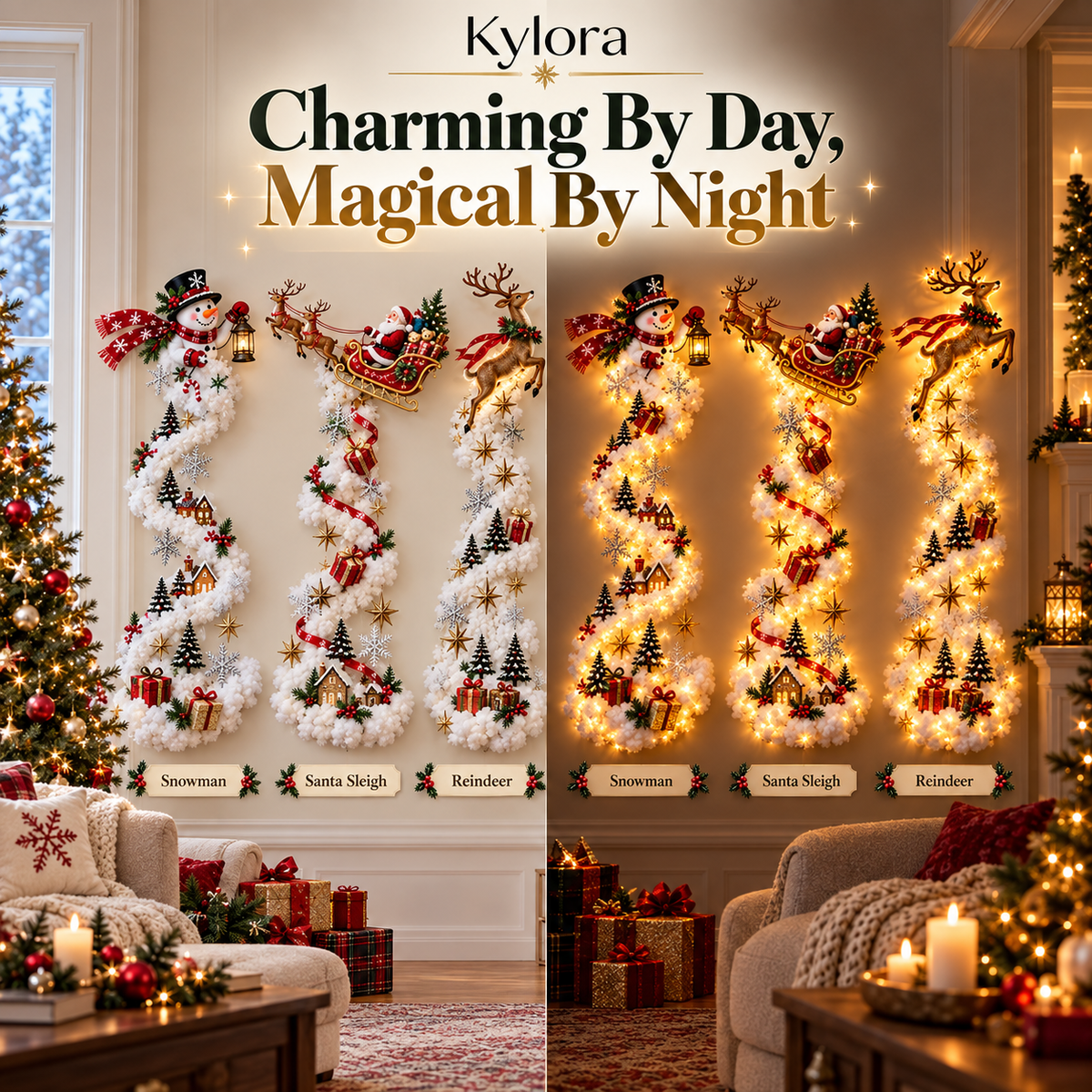 Kylora™ Christmas Magic Trail Wall Light