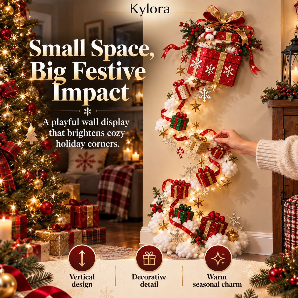 Kylora™ Christmas Magic Trail Wall Light