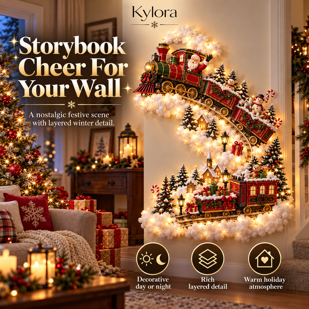 Kylora™ Christmas Magic Trail Wall Light