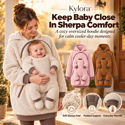 Kylora™ CozyCarry Sherpa Babywearing Hoodie
