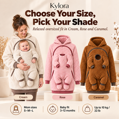 Kylora™ CozyCarry Sherpa Babywearing Hoodie