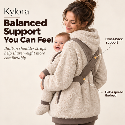Kylora™ CozyCarry Sherpa Babywearing Hoodie