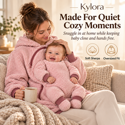 Kylora™ CozyCarry Sherpa Babywearing Hoodie