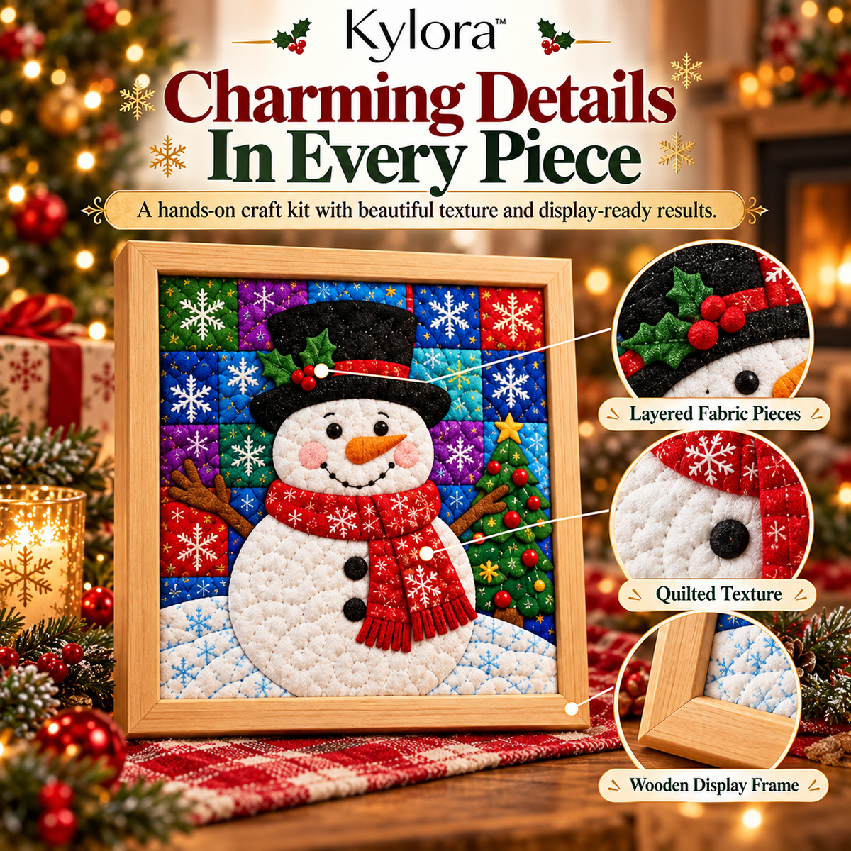 Kylora™ DIY Fabric Patchwork Art Kit