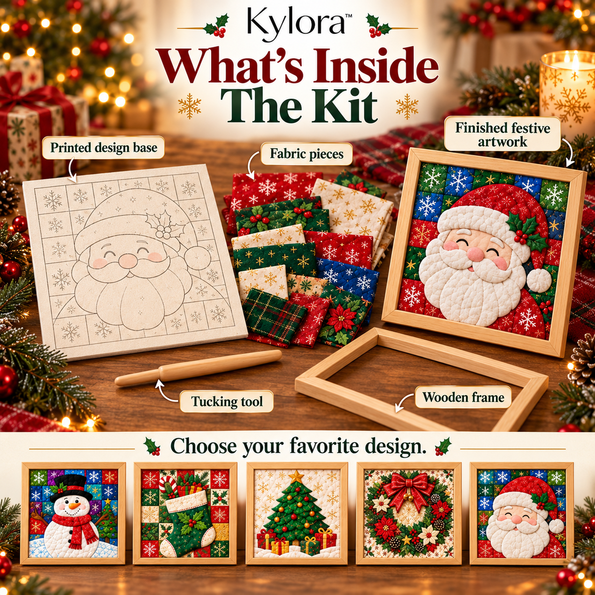 Kylora™ DIY Fabric Patchwork Art Kit