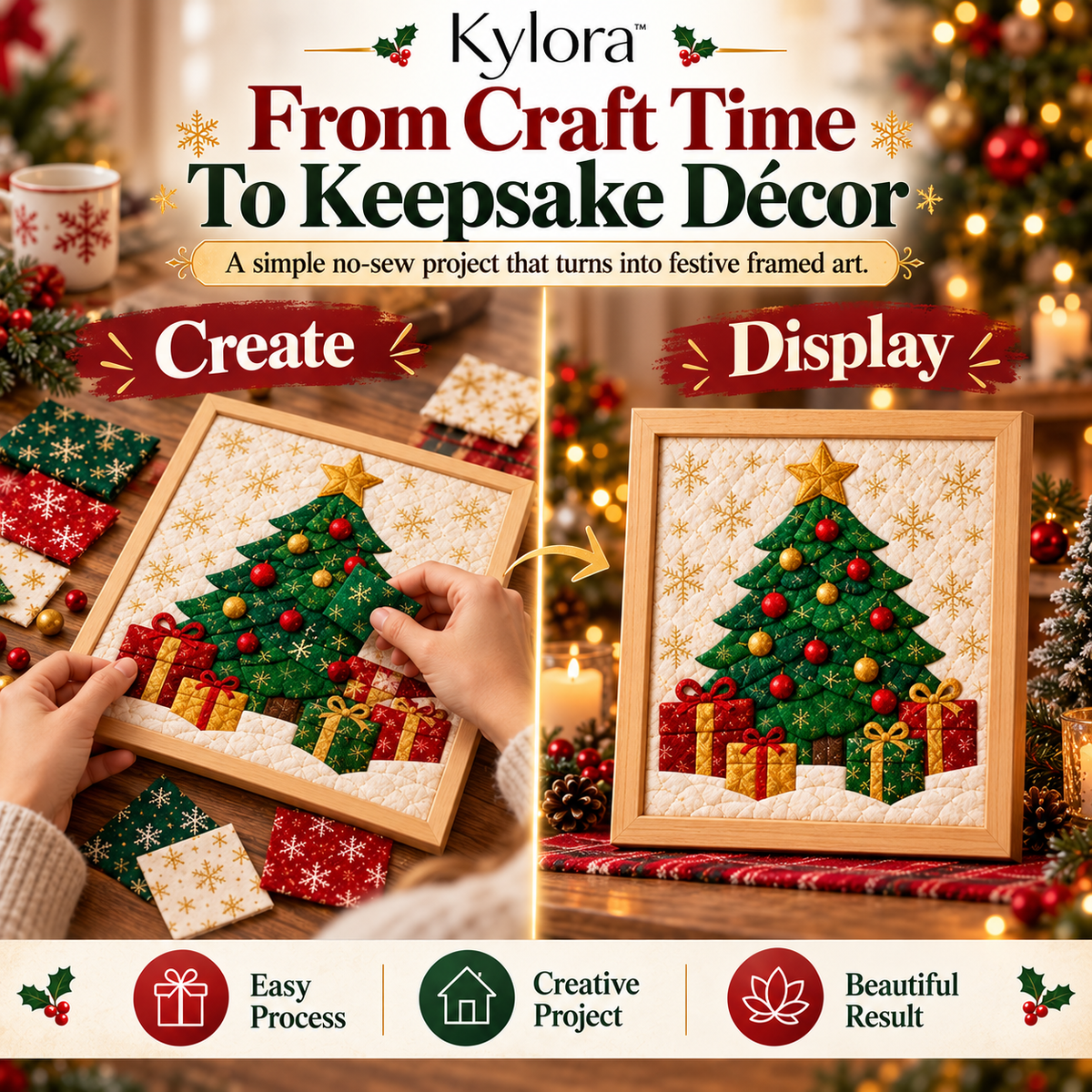 Kylora™ DIY Fabric Patchwork Art Kit