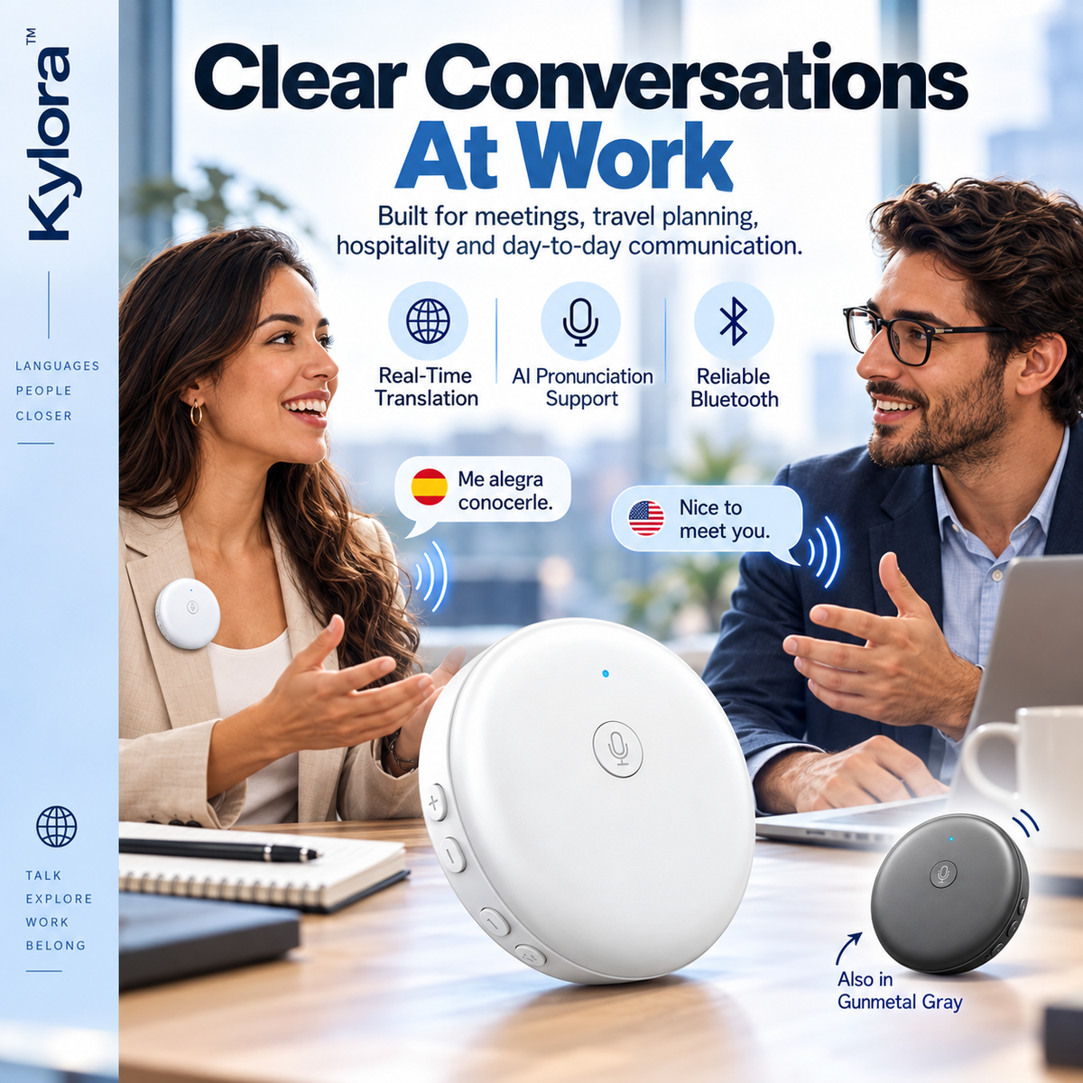 Kylora™ AI Real-Time Translation Pen