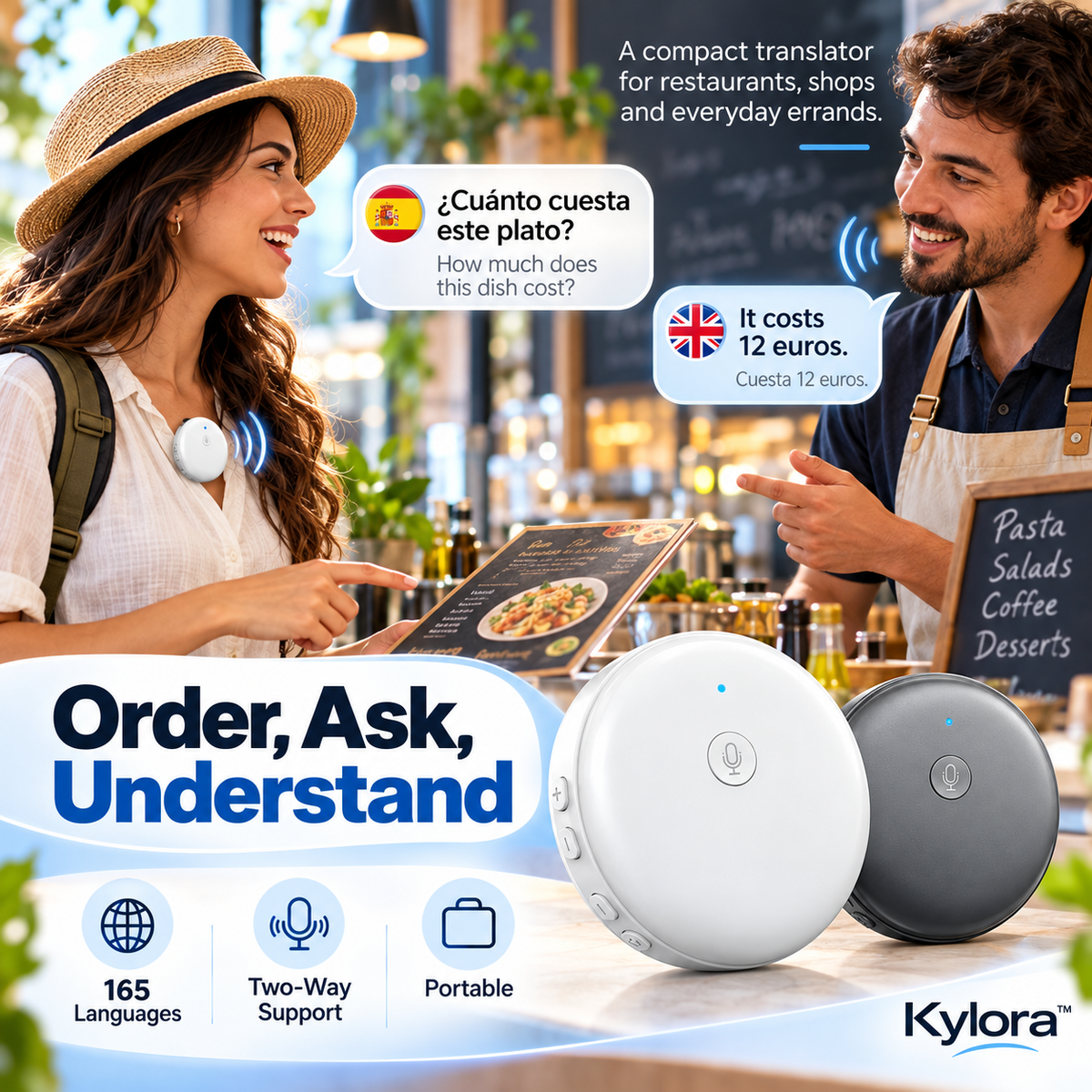 Kylora™ AI Real-Time Translation Pen