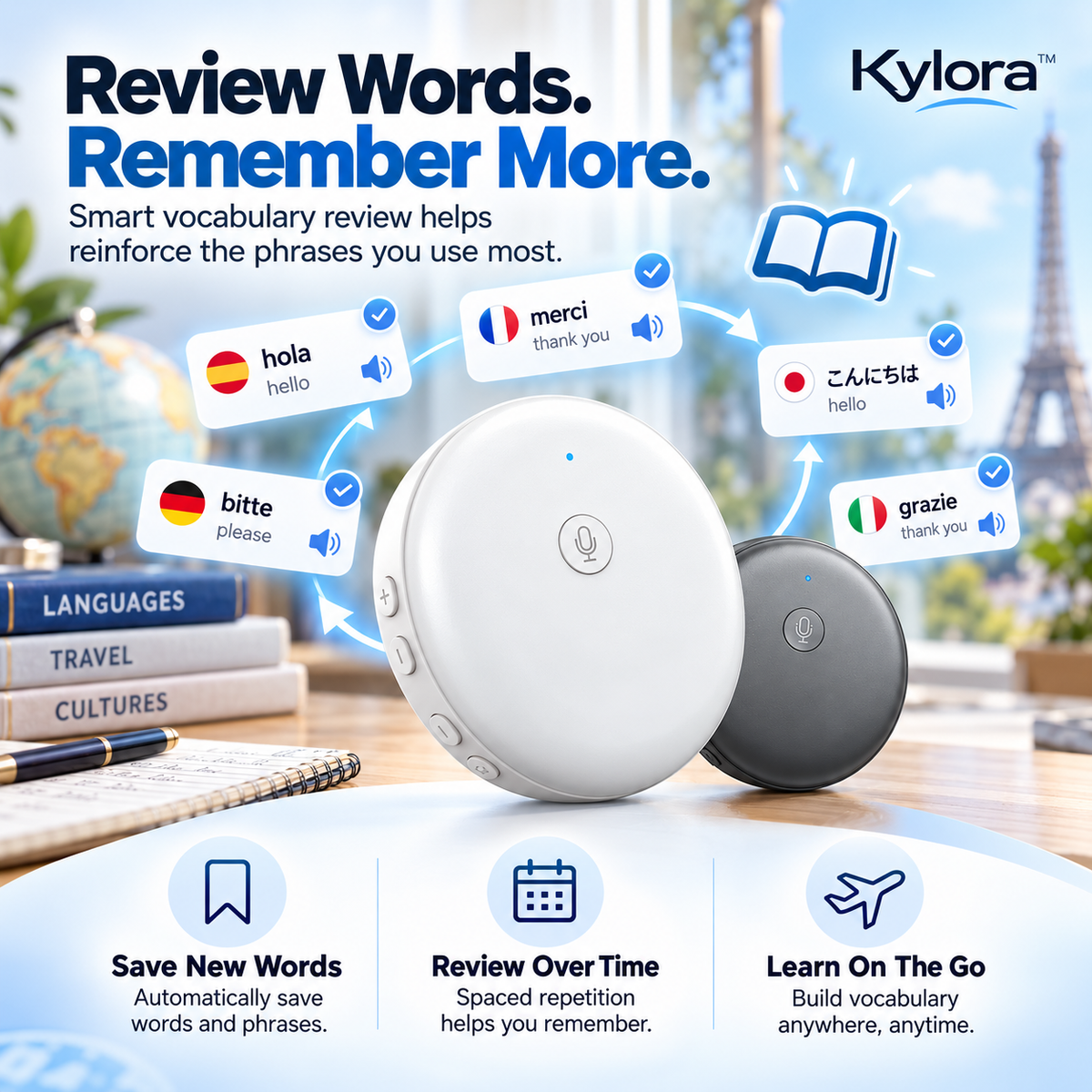 Kylora™ AI Real-Time Translation Pen