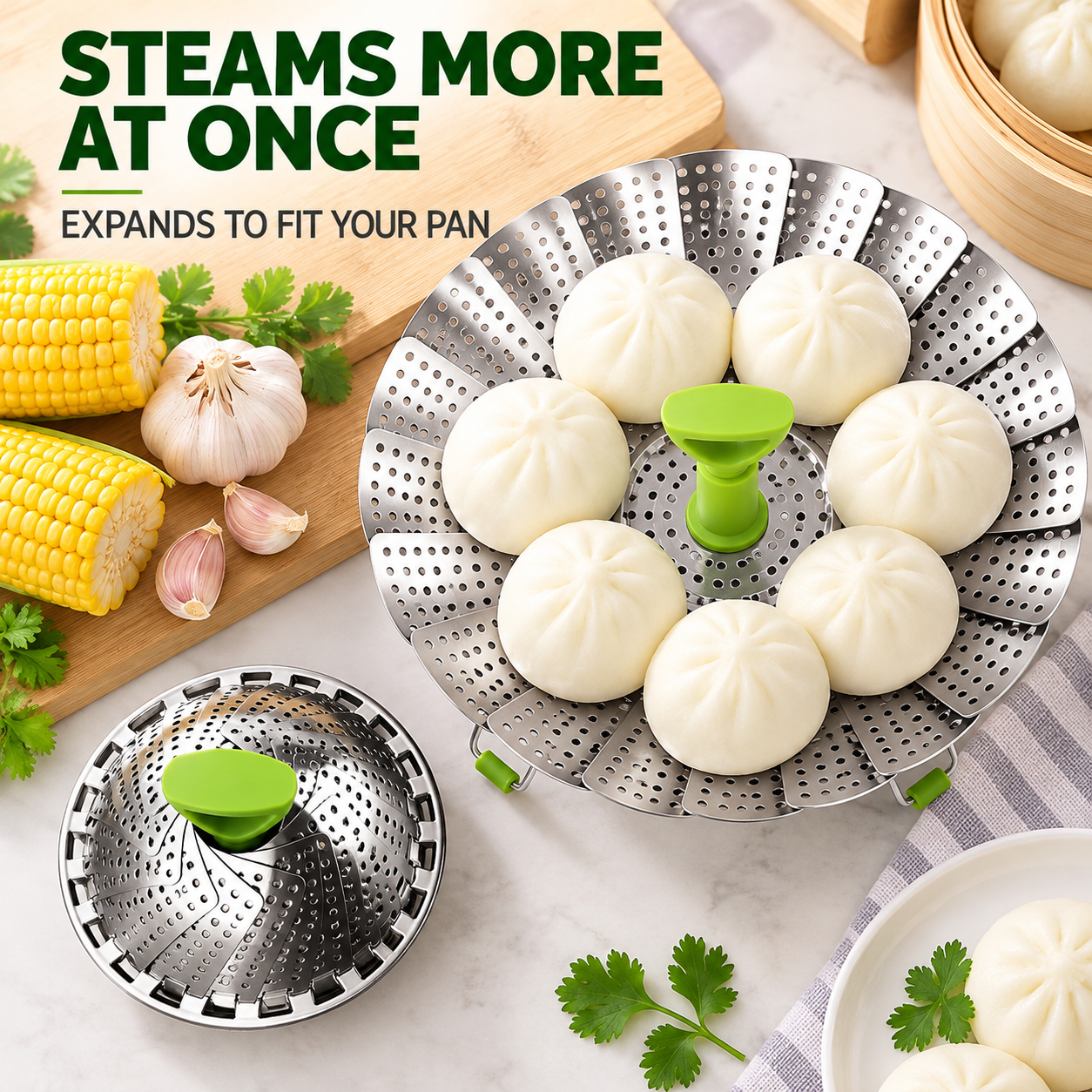 Kylora™ FoldFresh Steamer Basket