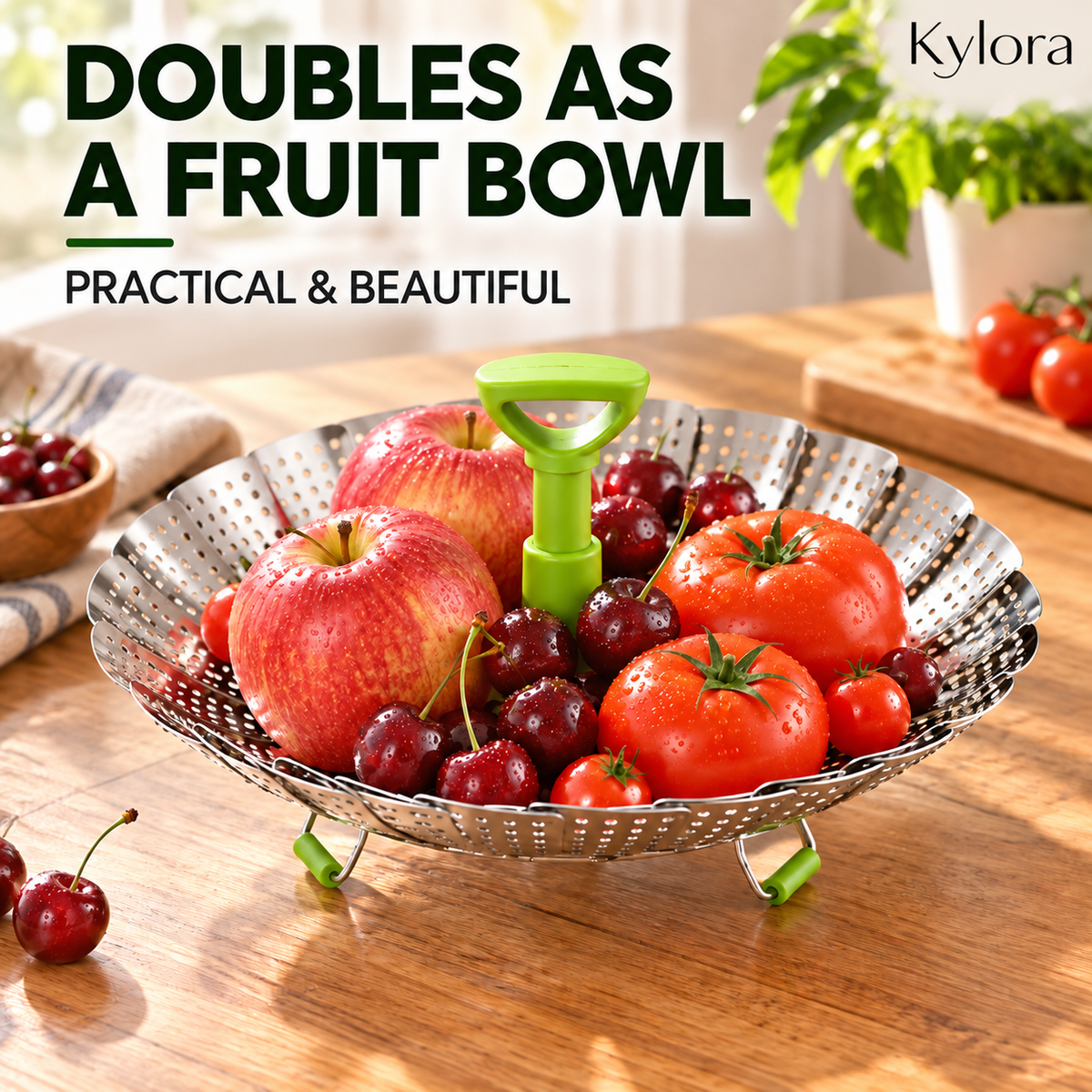 Kylora™ FoldFresh Steamer Basket