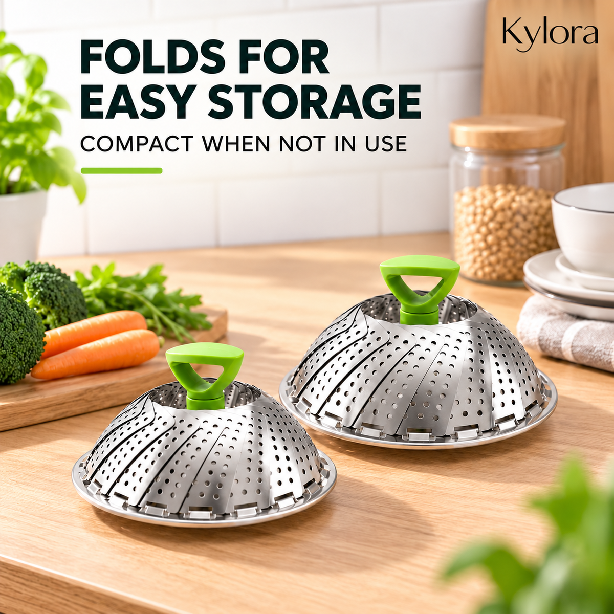 Kylora™ FoldFresh Steamer Basket