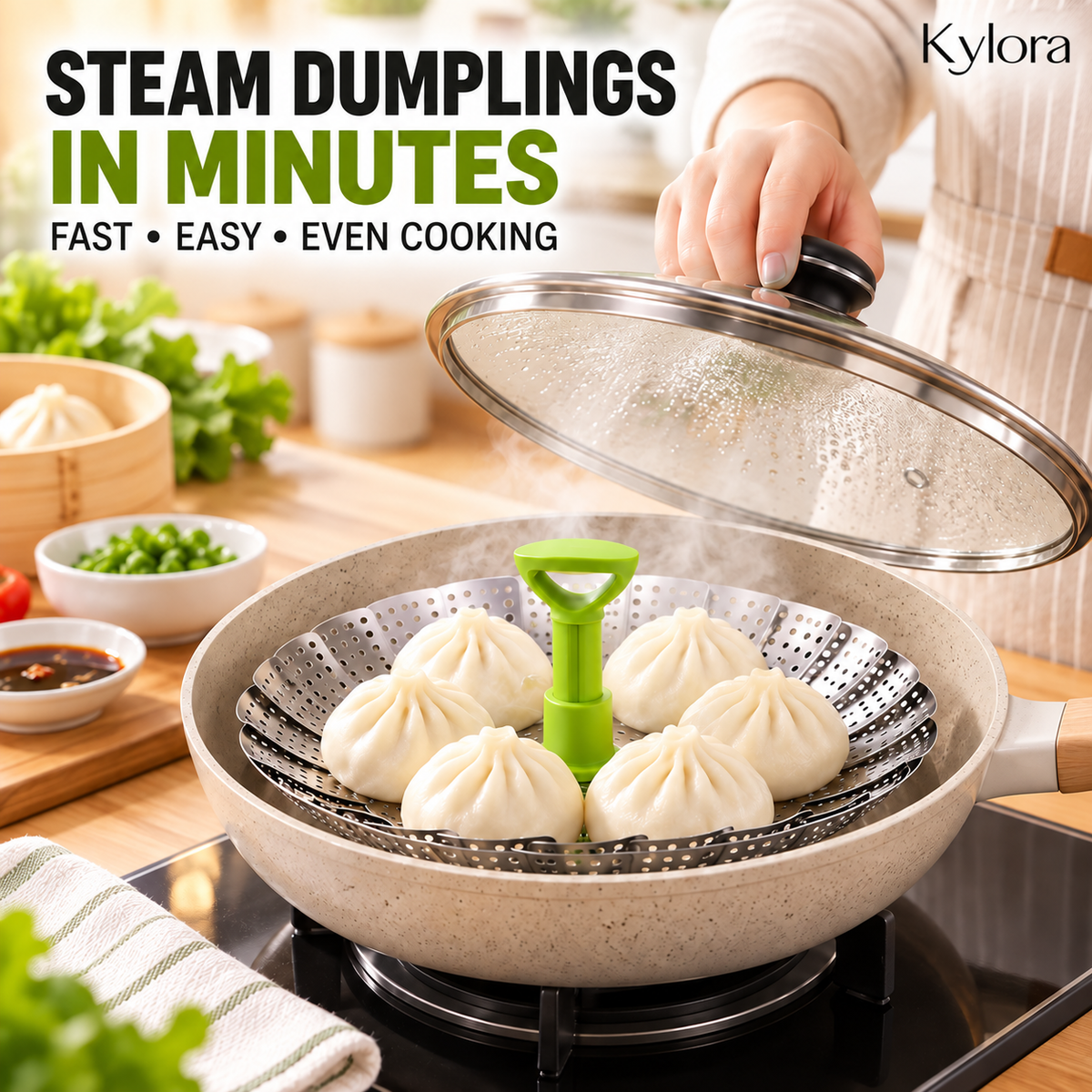 Kylora™ FoldFresh Steamer Basket