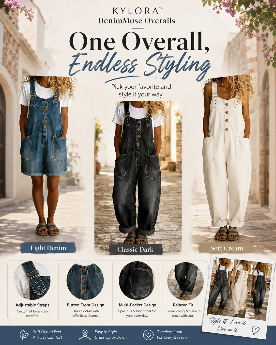 Kylora™ DenimMuse Overalls