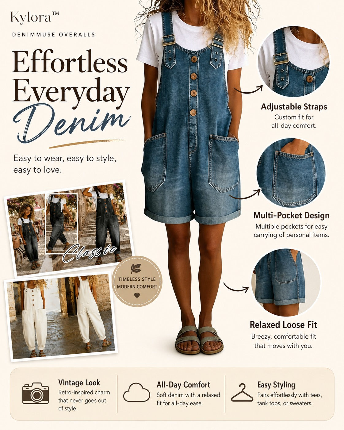 Kylora™ DenimMuse Overalls